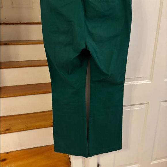 Boden Kelly Green Wide-Leg Pants, pink detail. Size 8, cotton twill - Picture 4 of 6